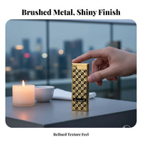 Windproof Miniature Trunk Lighter azure Flame Multi-Jet Lighter Metal frame Butane Torch Refillable for Collectors, Hobbyists, presentation, Outdoor, regular Use, Workshop