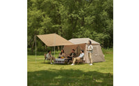 Quick Setup Inflatable Tent with Awning Family Inflatable Cabin Tent Stable Spacious for Backyard