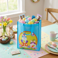 Easter Bunny Goodie Bag Non-woven Easter Gift Bag Colorful for Parents, Teachers, Egg Search, School Event, Festive Decor