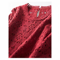 Dress and Summer for Women with Elegant Lace Patchwork, Stylish Party Dresses for in a Flattering Tapered Fit