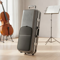 Hard-Shell Saxophone Case Safeguarding Alto Sax Case with Pockets Zippered Saxophone Bag Shockproof for Saxophonists, Musicians, Students, Travel, Rehearsals, Music Lessons