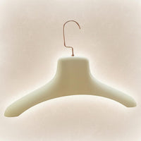 Faux Coat Hanger Construction Wide Shoulder Hanger Smooth Finish Household Storage