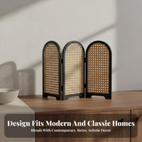 Chinese Design Desktop Screen Elegant Accent Piece Vintage Tabletop Screen