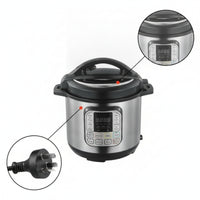Electric Pressure Pot 6L Multi-Function Cooker 1000W Steamer for Home Cooks, Families, Kitchen, Countertop