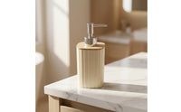 Ribbed Soap Dispenser Minimalist Soap Dispenser with Pump Sturdy Container Eco-Friendly for Kitchen