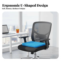Breathable Honeycomb Gel Cushion High Elasticity Honeycomb Chair Pad Easy to Clean for Sedentary People, Office Workers