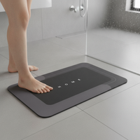 Diatomaceous Earth Bath Mat Set - Non-Slip, Quick Dry, Super Absorbent Bathroom Rugs