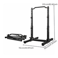 Space-Saving Foldable Pull-up Bar Multi-Functional Foldable Pull up Bar Heavy Duty Steel Frame Home Gym Power Station Stable Construction for Children, Beginners, Indoor Use, Apartment