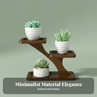 Space-Saving Tiered Plant Stand adaptable 2-Tier Ladder Stand Lightweight desktop-tier Easy Assembly for Office Workers, Home Decorators, Windowsill, Balcony, Living Room, Bathroom