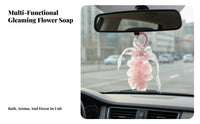Transparent Rose Soap Pendant Handmade Rose Soap Bouquet Gift Ready Personal Care Product for Women, Washroom, Wardrobe, Closet
