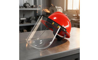 Anti-Splash Full Face Protection Helmet High-Clarity Clarity Hard Hat with Face Visor Shock Resistant for Industrial Workers, Welders