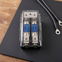 Electrical Fuse Distribution Block High Conductivity Car Audio Fuse Holder Fused Power Distribution Block Long-Lasting Cover