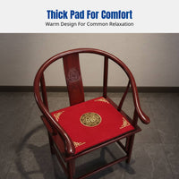 New Chinese Style Embroidered Sofa Seat Pad for Rosewood, Dining, and Classic Chairs
