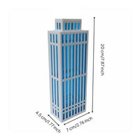 Architectural Building Model Assembled Decor Hollow for Cityscape