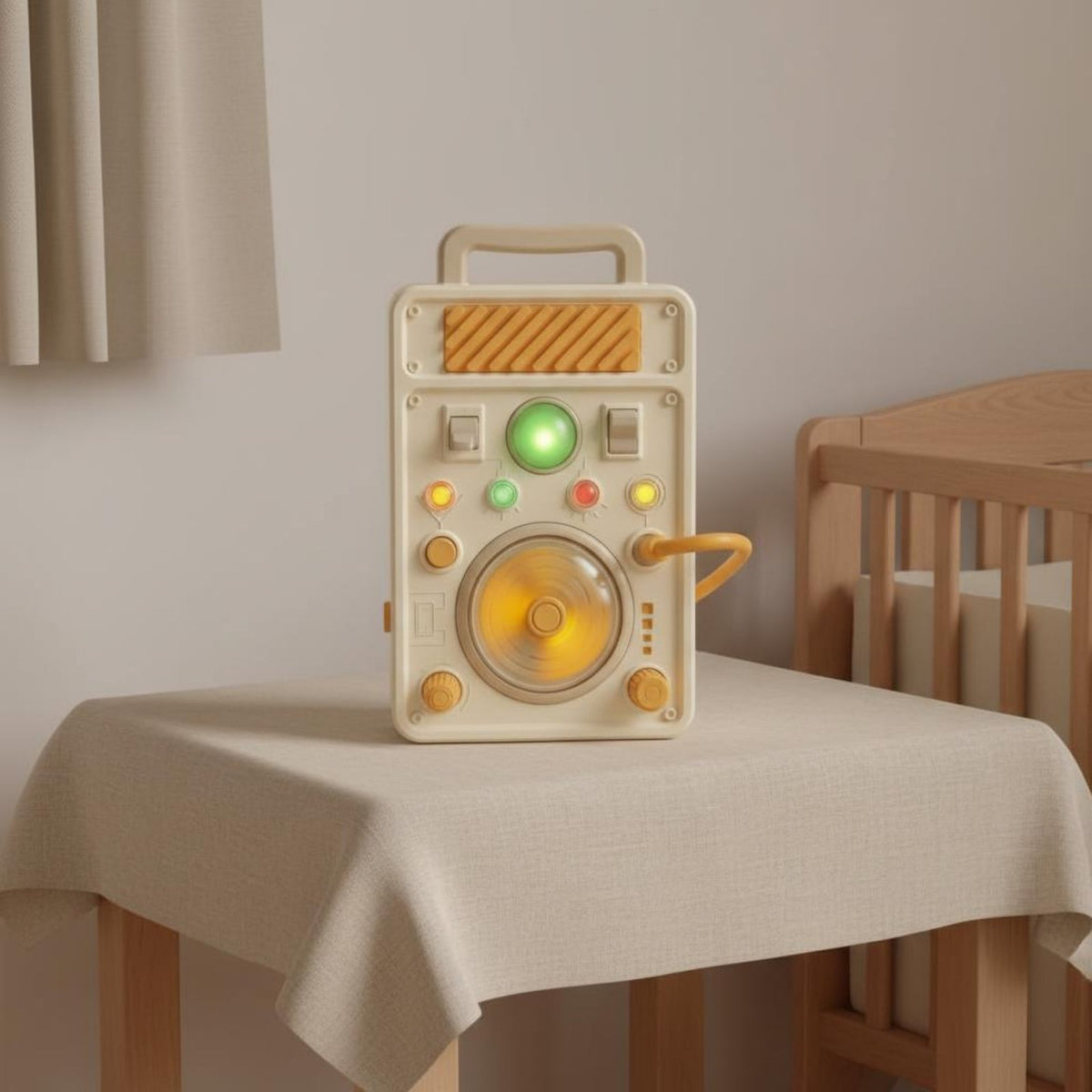 Child Busy Board Play and Learn Electric Switch Board Toy Develops Fine Motor Skills Educational Light Toy for Young Children, Infants, Car Rides