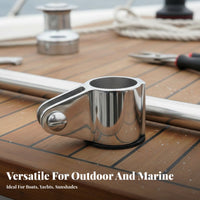 Triangle Sliding Cap Stainless Steel Bimini Fitting Cover Tube Slide Rustproof Stainless Steel Jaw Slide