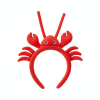 Cute Crustacean Headband Photo Prop Soft Toy Crustacean Hair Band Funny Crab Costume Headband for Party, Stage