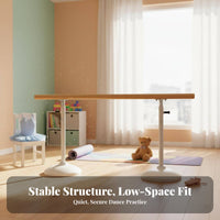 Non-Slip Feet Freestanding Ballet Barre Stable Weighted Base Portable Ballet Barre Easy Installation Freestanding Dance Bar Sturdy Construction for Children, Dancers, Beginners, Gym