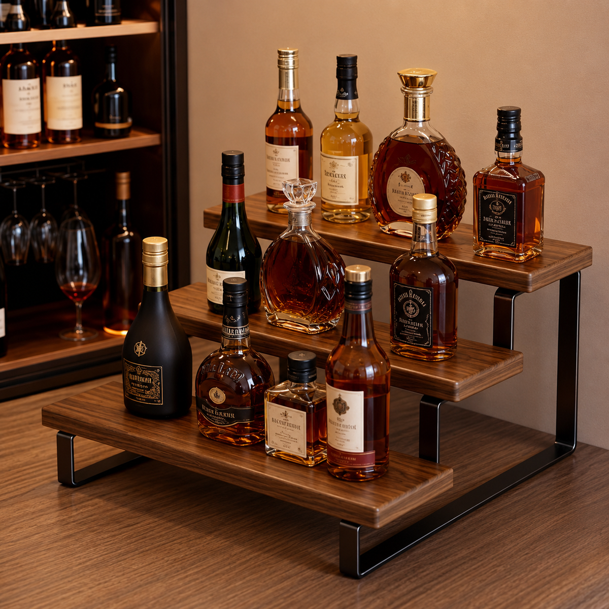 tiered display shelf