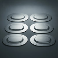 6 Pieces Trunk Floor Drain Plug Heavy-Duty Metal Oval Drain Plug Classic Hardware for Cars Hobbyists, Mechanics