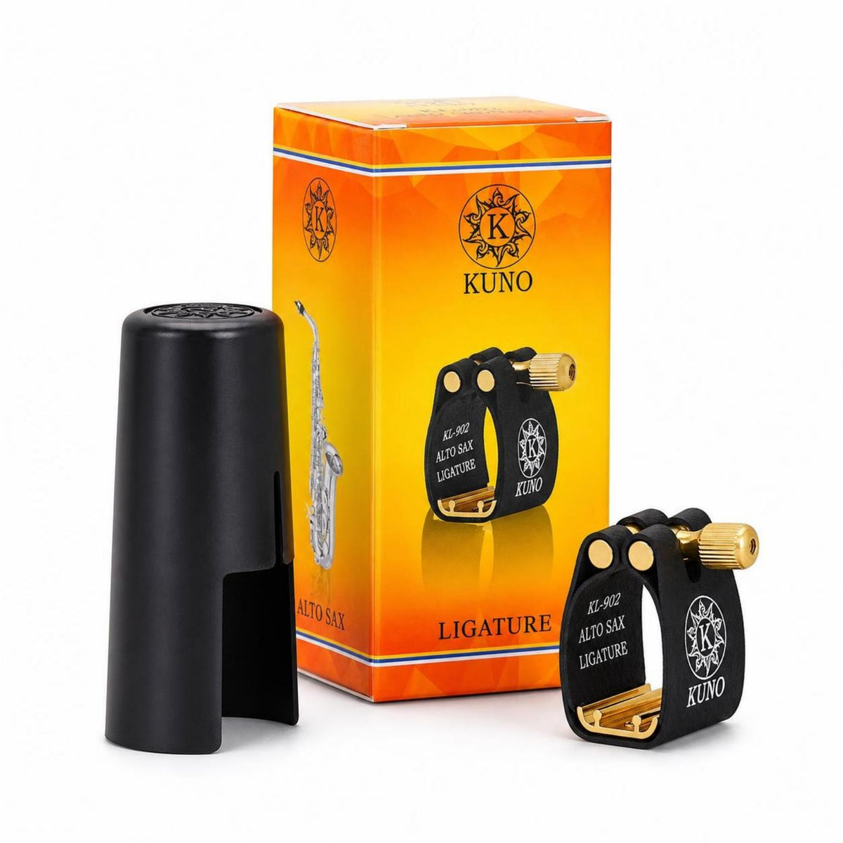 Responsive Alto Sax Ligature with Cap Secure Fit Alto Saxophone Ligature Easy to Install Accessory High-Quality for Gigs
