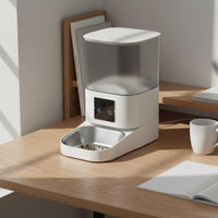 Intelligent Pet Feeder with Camera Scheduled & Remote Feeding Automatic Food Dispenser with Video Anti-Clog System Automatic Pet Feeder Camera