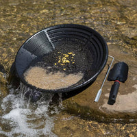 Gold Panning Kit Plastic Gold Pan with Shovel Basin Lightweight Beginner for Prospectors, River