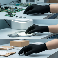 Anti-Static Nylon Knit Work Gloves for Outdoor Dust-Free Operations