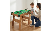 Corner Pockets Children's Billiard Table Cue Sticks Tabletop Pool Game Black Edge Trim Mini Pool Table Sturdy