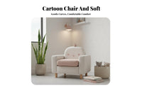 Soft Upholstery Miniature Club Chair Stable and Safe creatureThemed Mini Sofa Ergonomic Back Support Kids Armchair Sturdy Construction for Toddlers, Preschoolers, Parents, Playroom, Nursery, Living Room, Reading Corner