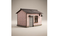 Realistic Model Crossing House Cozy Miniature Crossing House Peaceful Railway Building Heartwarming for Hobbyists