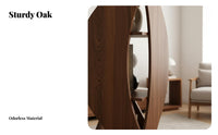 360-Degree Rotation Rotating Book Unit Space-Saving Rotating Hourglass Unit Modern Design Bookcase Multi-Tier Design for Apartment Dwellers, Homeowners, Living Room, Small Areas, Home Office, Playroom