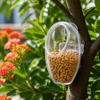 2 Pcs Water Bottle for Birds, Clear Cage Water Dispenser, Automatic Poultry Waterer, Portable Clip On Feeder for Aviary