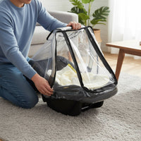 Rain Cover Rainproof Transparent Infant Carrier Protector Four-Season Use Infant Carrier Weather Cover for Infants, Outdoor