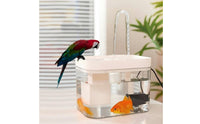 Food-Grade Material Electric Bird Bath With Filter Small Aquarium Quiet Engine Pet Supplies for Desktop