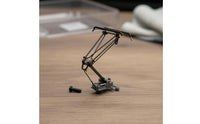 Metal Body HO Scale Pantograph Realistic Feature Model Locomotive Pantograph Sturdy Base Railway Part for Collectors, Miniature Scene
