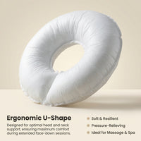 Massage Table Face Cradle Pad Prone Pillow, Thickened Face Cradle with Double Zipper, Massage Headrest Cushion for Beauty Salon Use