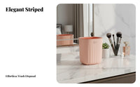 Desktop Trash Can Stylish Appearance Desktop Waste Basket Mini Trash Can Pressure Holder Design Mini Wastebasket Space-Saving