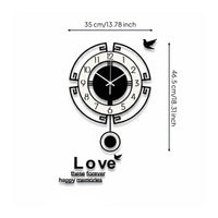 Decorative Wall Clock Light Silent Wall Clock Dial Home Decor for Hallway