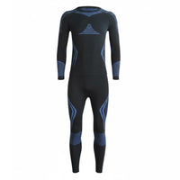 Ski Thermal Underwear Breathable Thermal Compression Set Multi-Directional Stretch Long Johns for Men