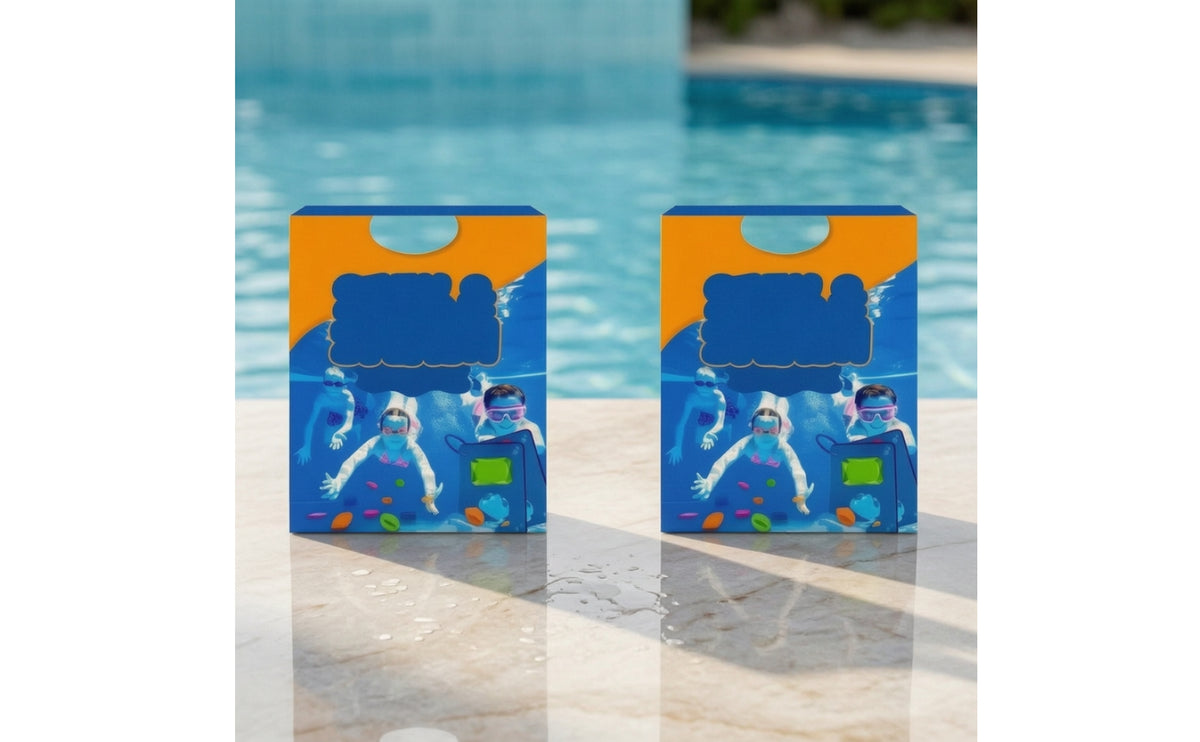 2 Pieces Underwater Search Game Portable Seek and Find Game Set with Mesh Bag Pool Toy Set with Mesh Bag Compact Tear-Resistant