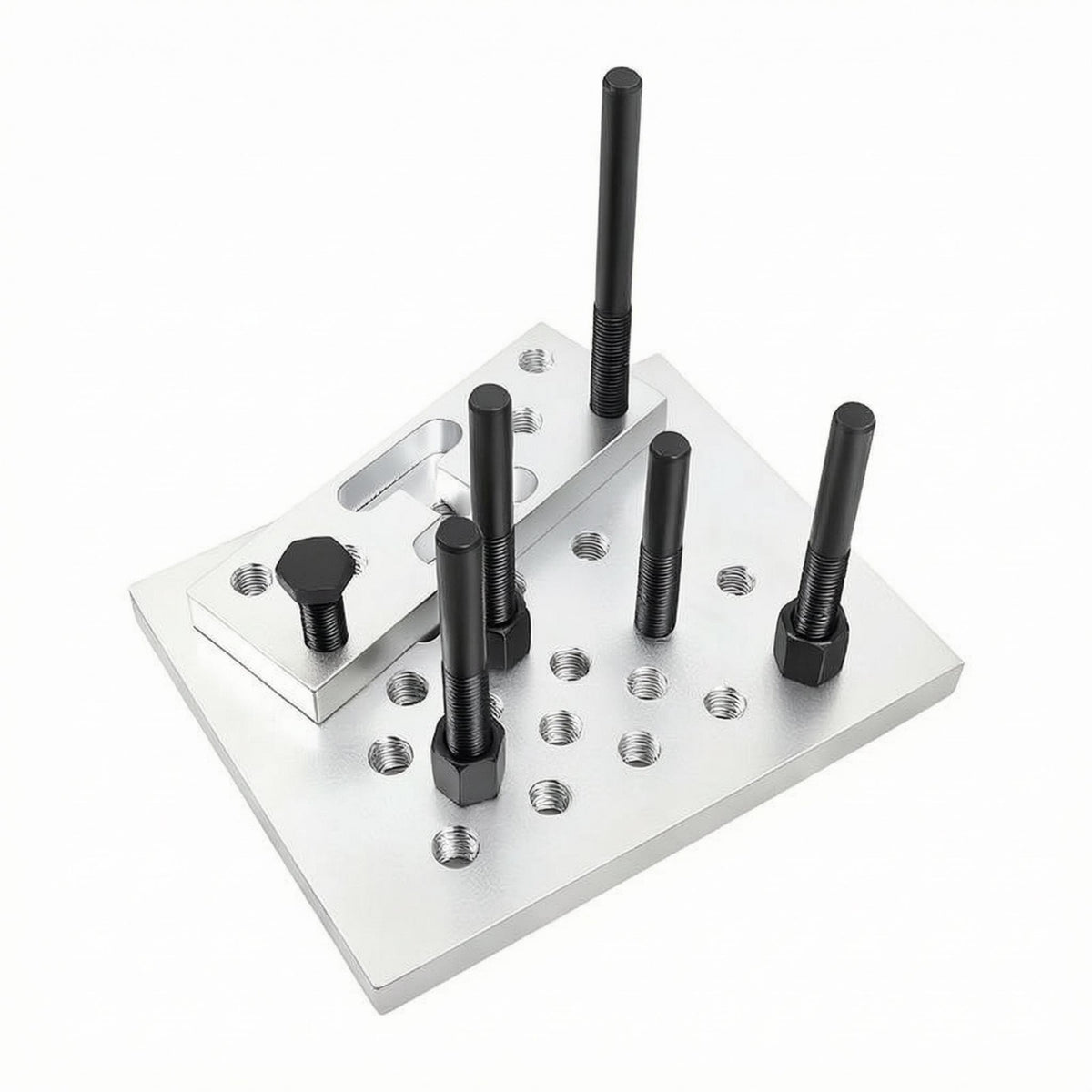 Hydraulic Press Block Set Multifunction Threaded Rod Set Metal Bushing Removal Kit