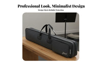 Thickened Padding Bamboo Flute Case Portable Design Bamboo Flute Storage Bag Zipper Closure for Musicians, Travel, Rehearsals, Performances