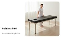 Foldable Design Portable Massage Table Lightweight Folding Massage Table Skin-Friendly Leather Folding Beauty Bed Waterproof for Acupuncturists, Estheticians, Mobile Professionals, Spa, Medical Facility