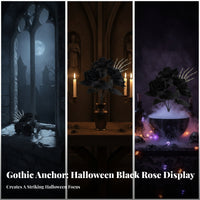 Halloween Gothic Flower Spray Lightweight Skeletal Hand Flower Arrangement Decor for Photo Props