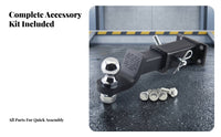 Hitches Arm Assembly Industrial Finish Tow Ball Mount Coupler Tube Hitches