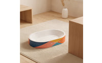 Cat Scratching Nest Corrugated Cat Scratcher Bed Cardboard Scratcher with Rims for Apartments