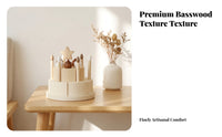 Matte Finish Screen Fun Pretend Pretend Cake Set Wooden Birthday Cake Toy for Display