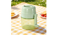 Manual Hand-Crank Ice Crusher Transparent Manual Ice Crusher Lidded Snow Cone Machine