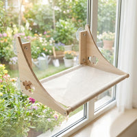 Cat Window Perch with Clear Capsule, Strong Suction Cup Mounting Hammock for Indoor Cats, Transparent Hanging Kitten Bed for Window Sill Use